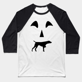 pumpkin German shorthaired pointer dog Halloween Baseball T-Shirt